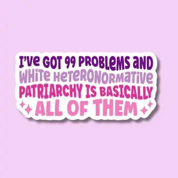 99 Problems Sticker - Spiral Circle