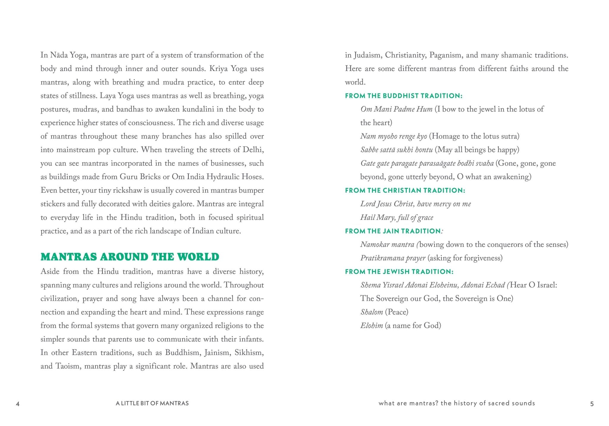 A Little Bit of Mantras by Lily Cushman - Spiral Circle