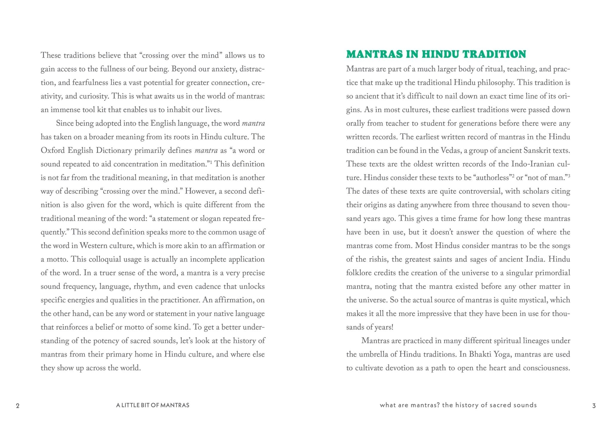 A Little Bit of Mantras by Lily Cushman - Spiral Circle