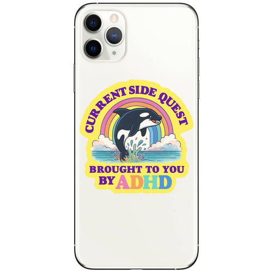 ADHD Funny Mental Health Neuro High Quality Vinyl Sticker - Spiral Circle