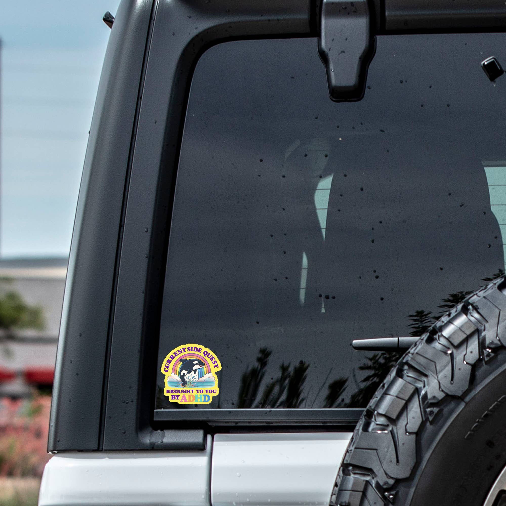 ADHD Funny Mental Health Neuro High Quality Vinyl Sticker - Spiral Circle