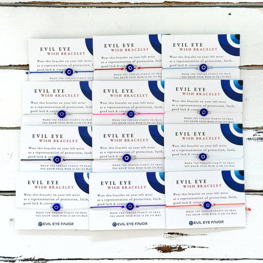 Adjustable Evil Eye Wish Bracelet - Spiral Circle