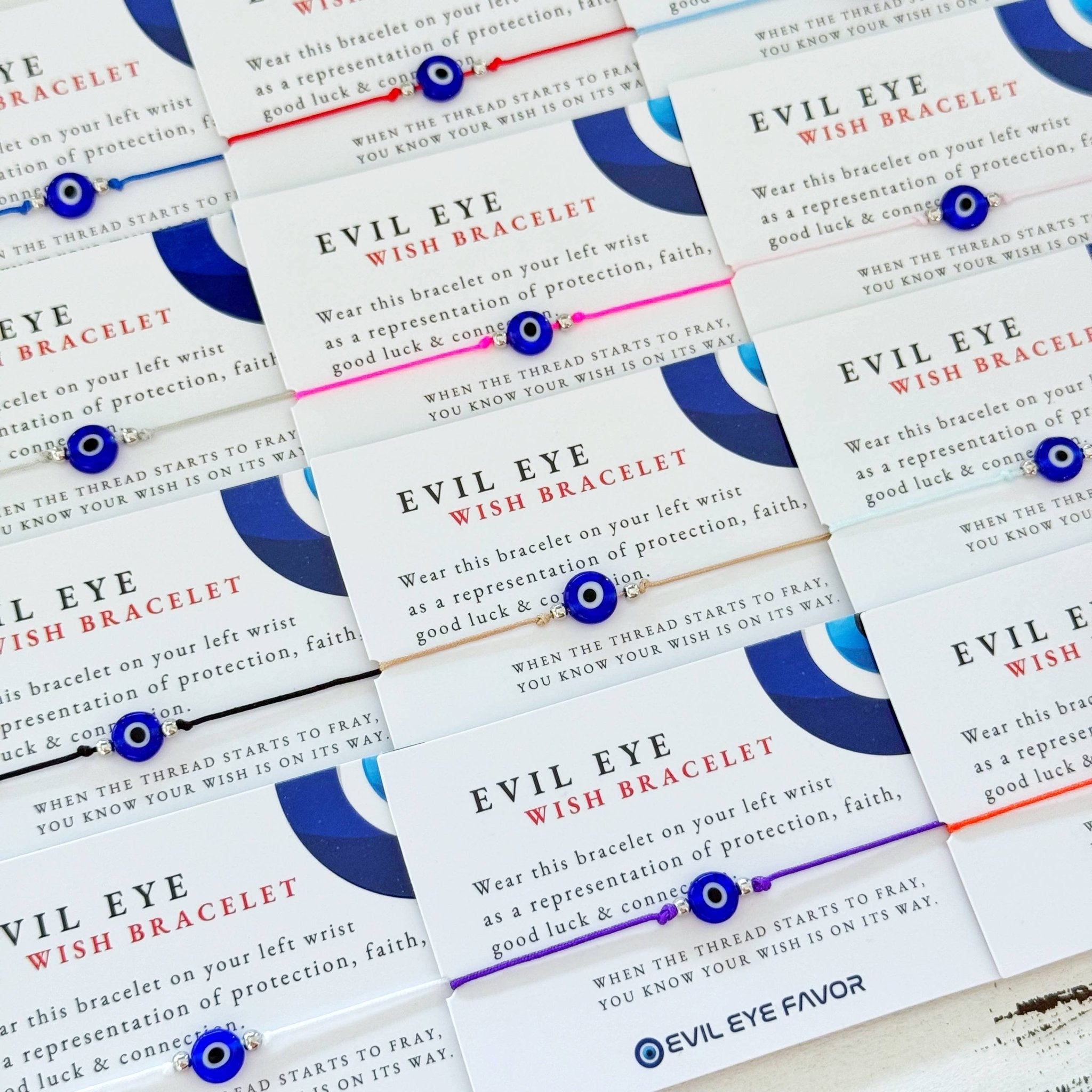 Adjustable Evil Eye Wish Bracelet - Spiral Circle