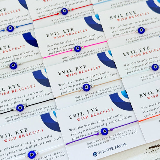 Adjustable Evil Eye Wish Bracelet - Spiral Circle