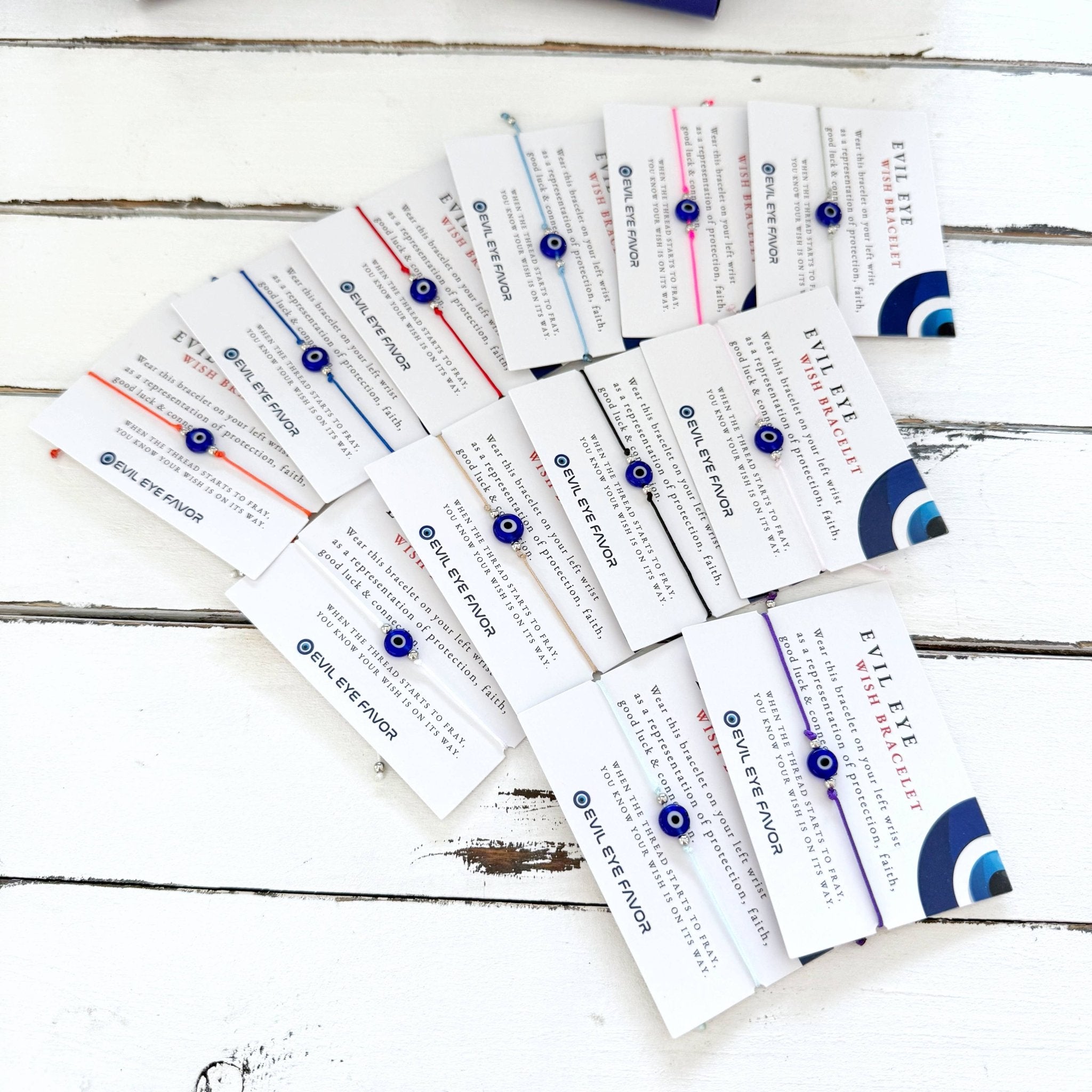 Adjustable Evil Eye Wish Bracelet - Spiral Circle