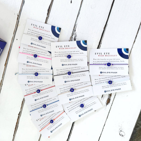 Adjustable Evil Eye Wish Bracelet - Spiral Circle