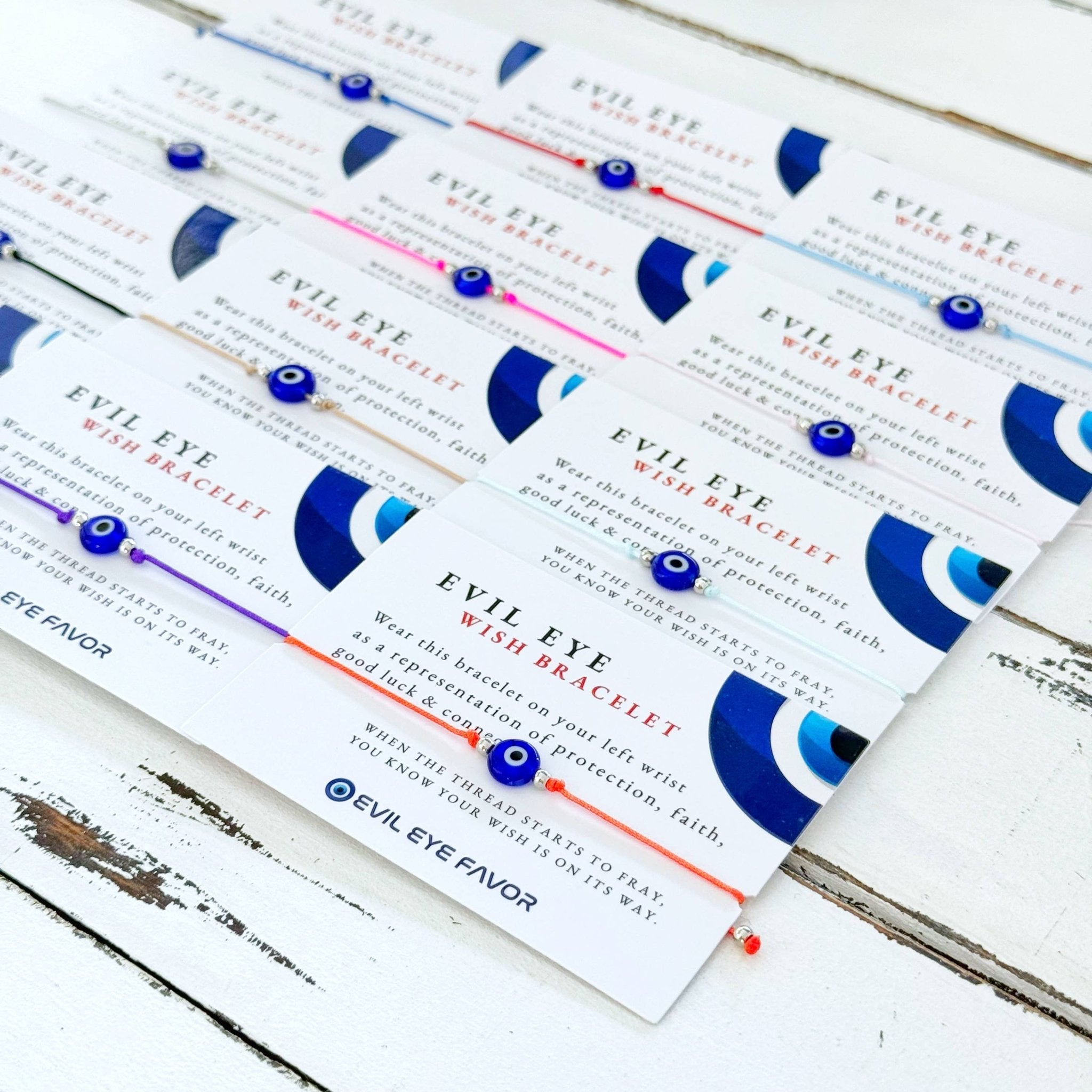Adjustable Evil Eye Wish Bracelet - Spiral Circle