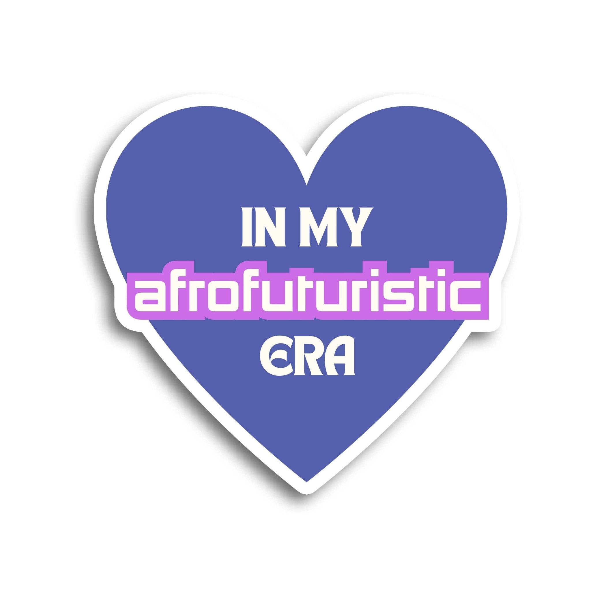 Afrofuturistic Era Vinyl Sticker - Spiral Circle