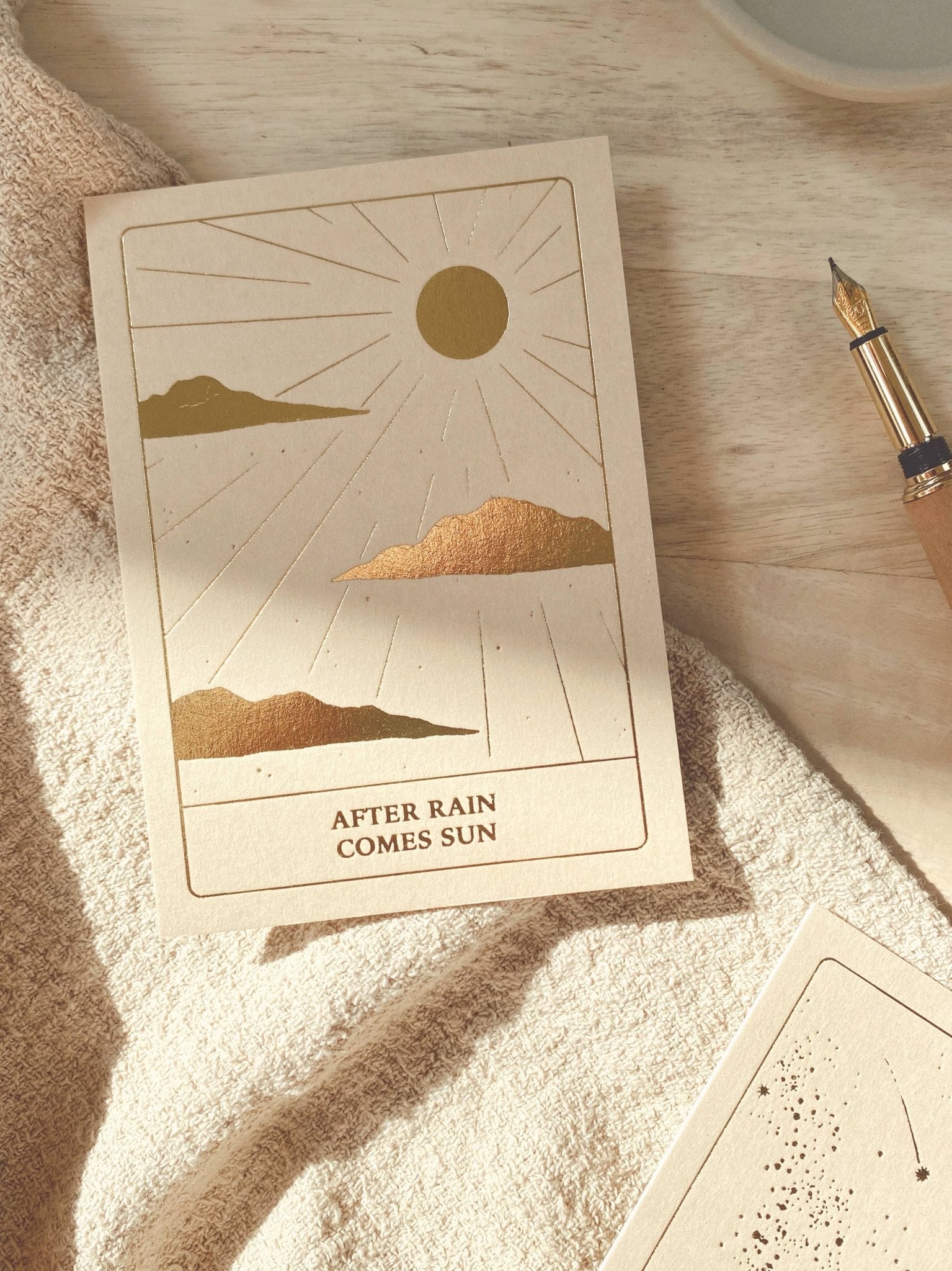 AFTER RAIN COMES SUN - GOLD EDITION - POSTCARD - Spiral Circle