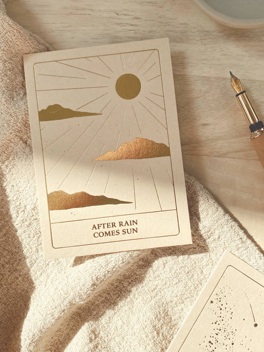 AFTER RAIN COMES SUN - GOLD EDITION - POSTCARD - Spiral Circle