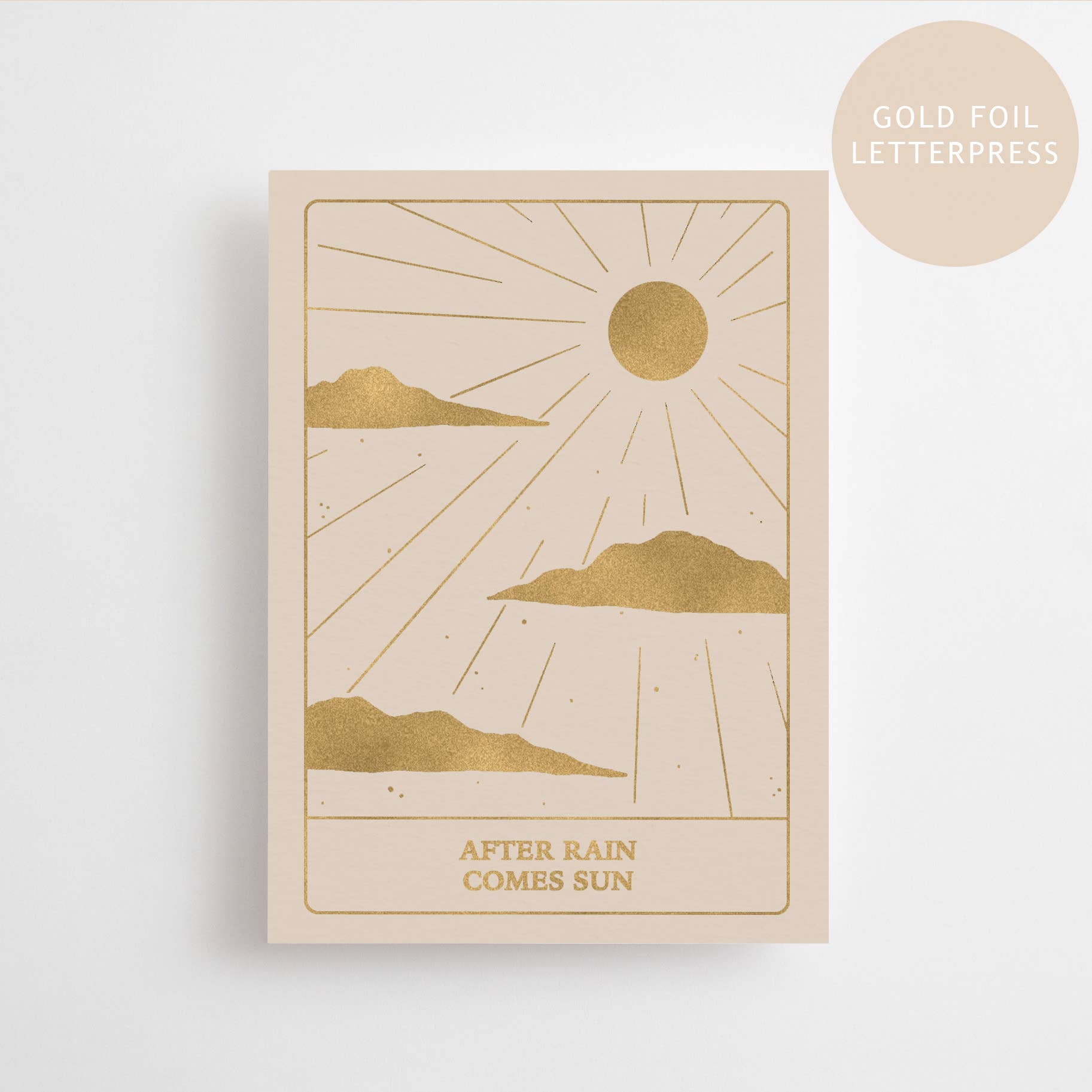 AFTER RAIN COMES SUN - GOLD EDITION - POSTCARD - Spiral Circle