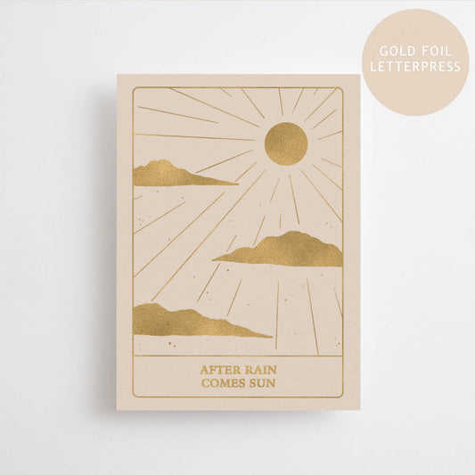 AFTER RAIN COMES SUN - GOLD EDITION - POSTCARD - Spiral Circle