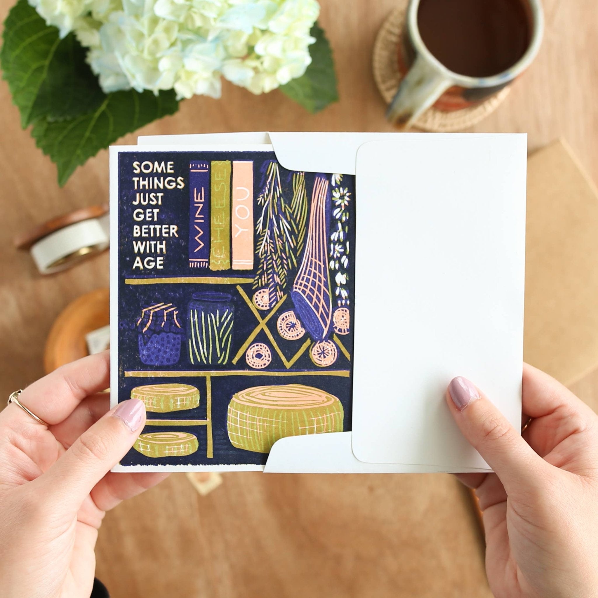 Aging Well Birthday Card - Spiral Circle