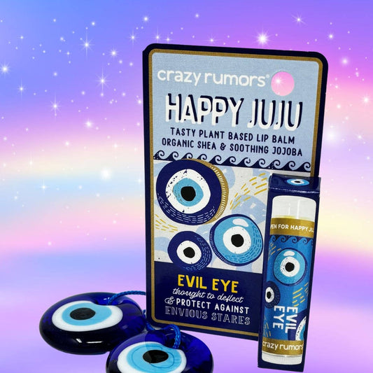 All Natural, Vegan Happy Juju - Evil Eye Lip Balm Gift Box - Spiral Circle