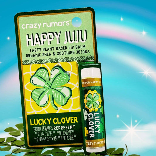 All Natural, Vegan Happy Juju - Lucky Clover Lip Balm Gift Box - Spiral Circle