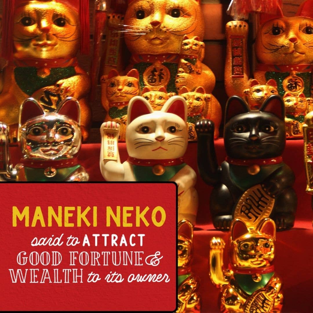 All Natural, Vegan Happy Juju - Maneki Neko Lip Balm Gift Box - Spiral Circle