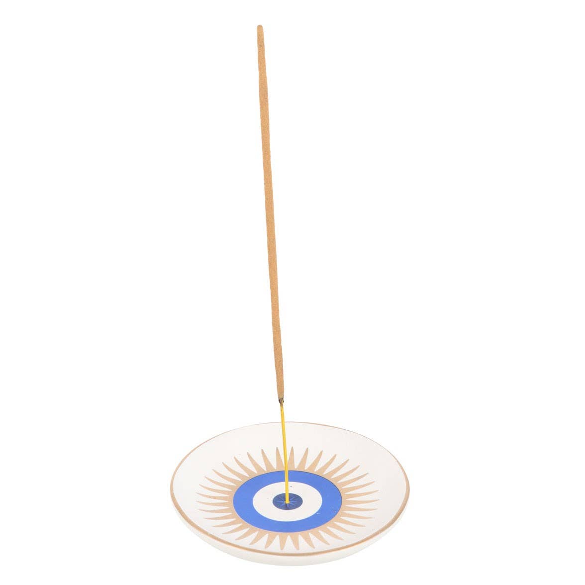 All Seeing Eye Ceramic Incense Holder - Spiral Circle