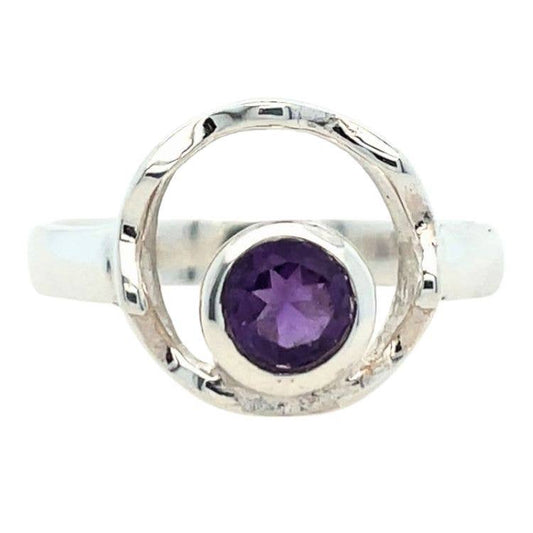 Amethyst Oasis Ring - Spiral Circle