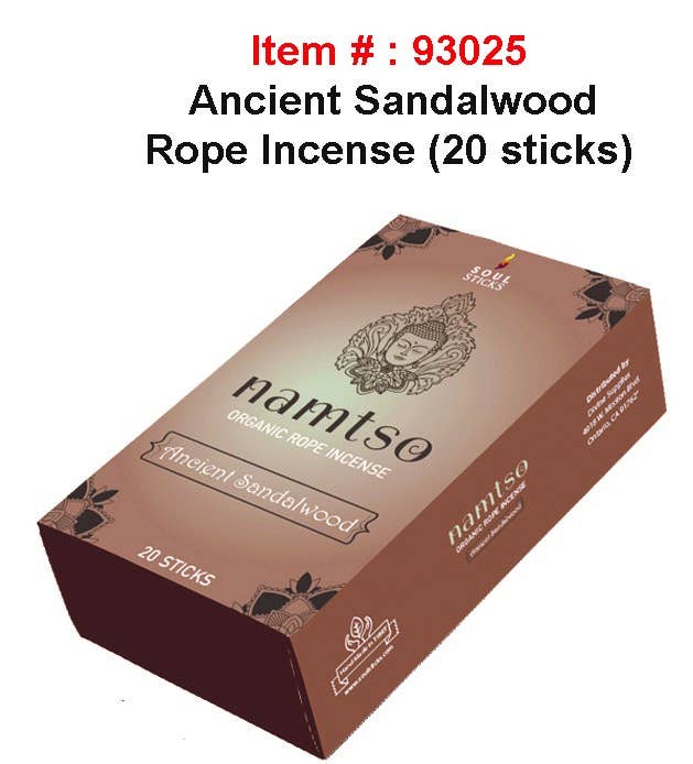 ANCIENT SANDALWOOD ROPE INCENSE - Spiral Circle