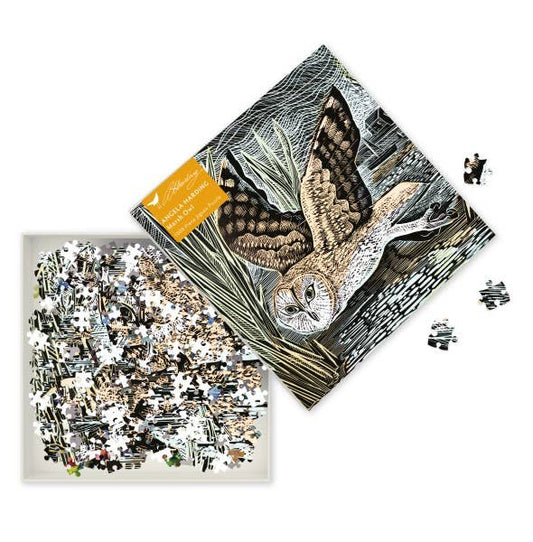 Angela Harding: Marsh Owl 1000 Piece Sustainable Jigsaw - Spiral Circle