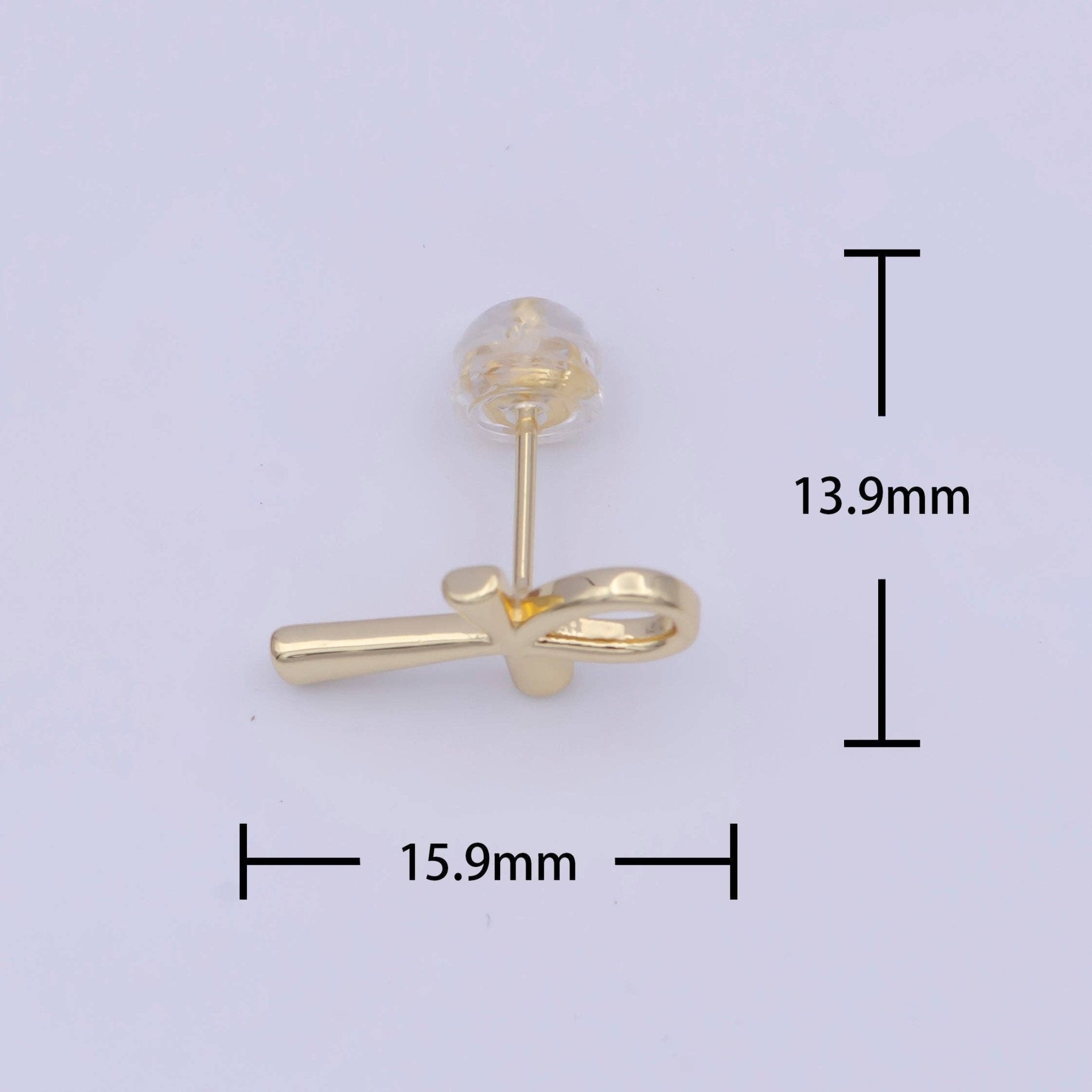 Ankh Earrings - Spiral Circle