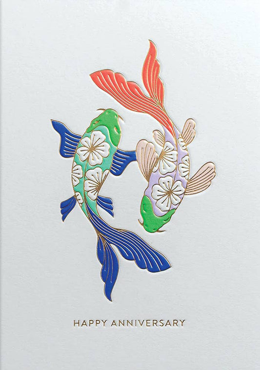 ANNIVERSARY KOI ANNIVERSARY CARD - Spiral Circle