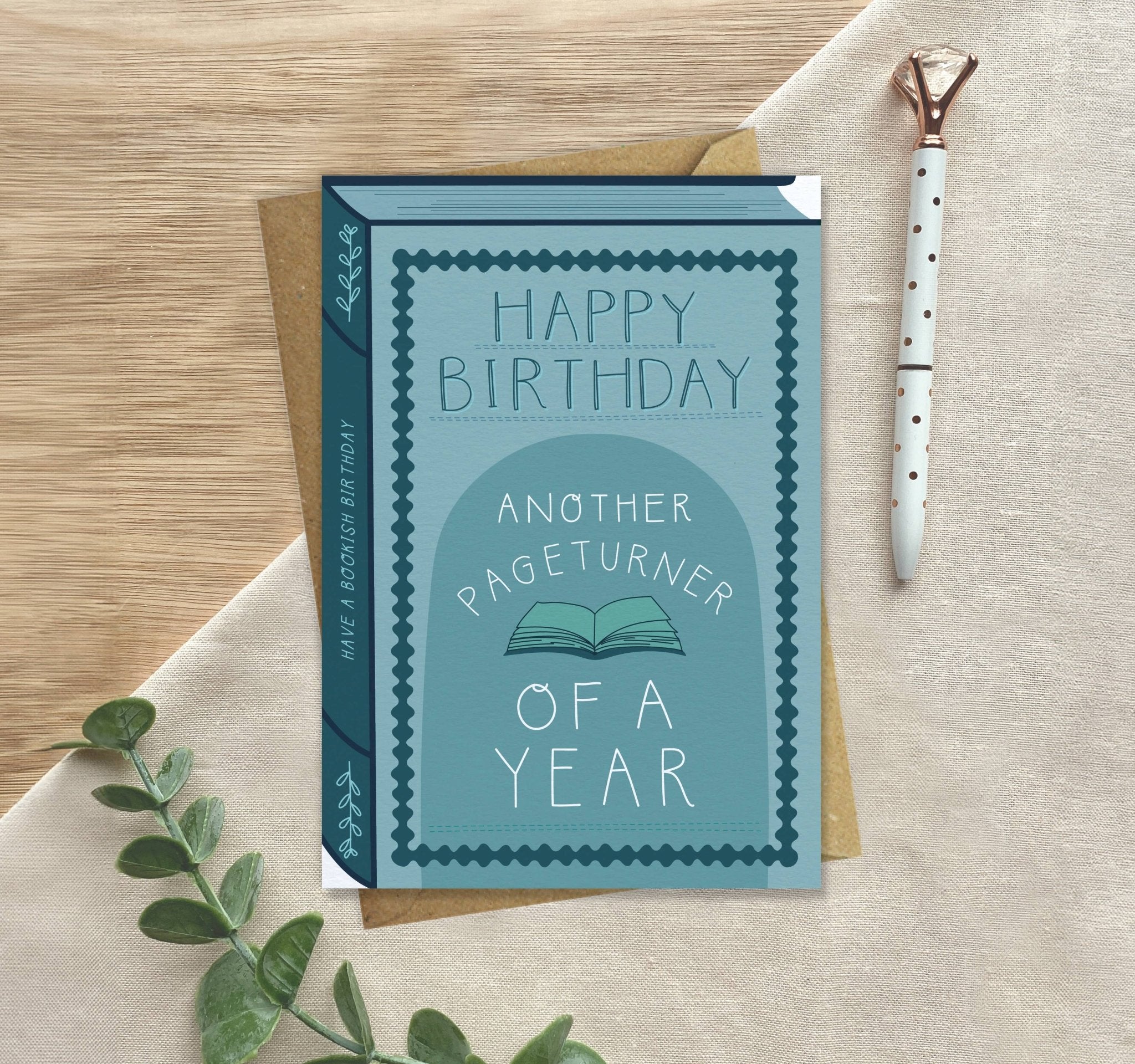 Another Pageturner – Luxury Book Birthday Card - Spiral Circle
