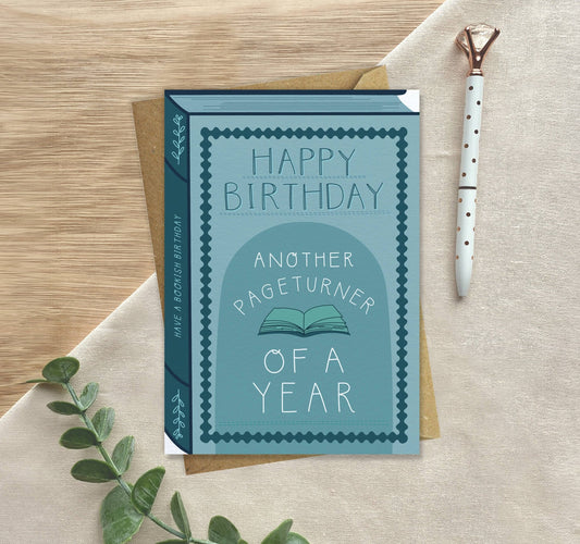 Another Pageturner – Luxury Book Birthday Card - Spiral Circle