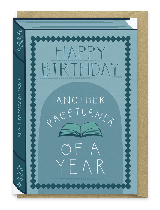 Another Pageturner – Luxury Book Birthday Card - Spiral Circle