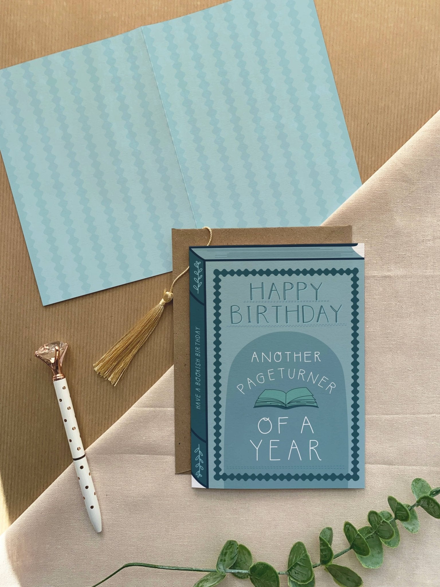 Another Pageturner – Luxury Book Birthday Card - Spiral Circle