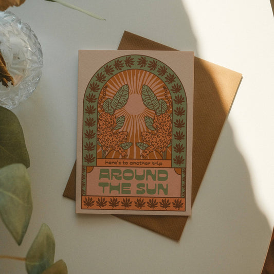 Another Trip Around the Sun card - Spiral Circle