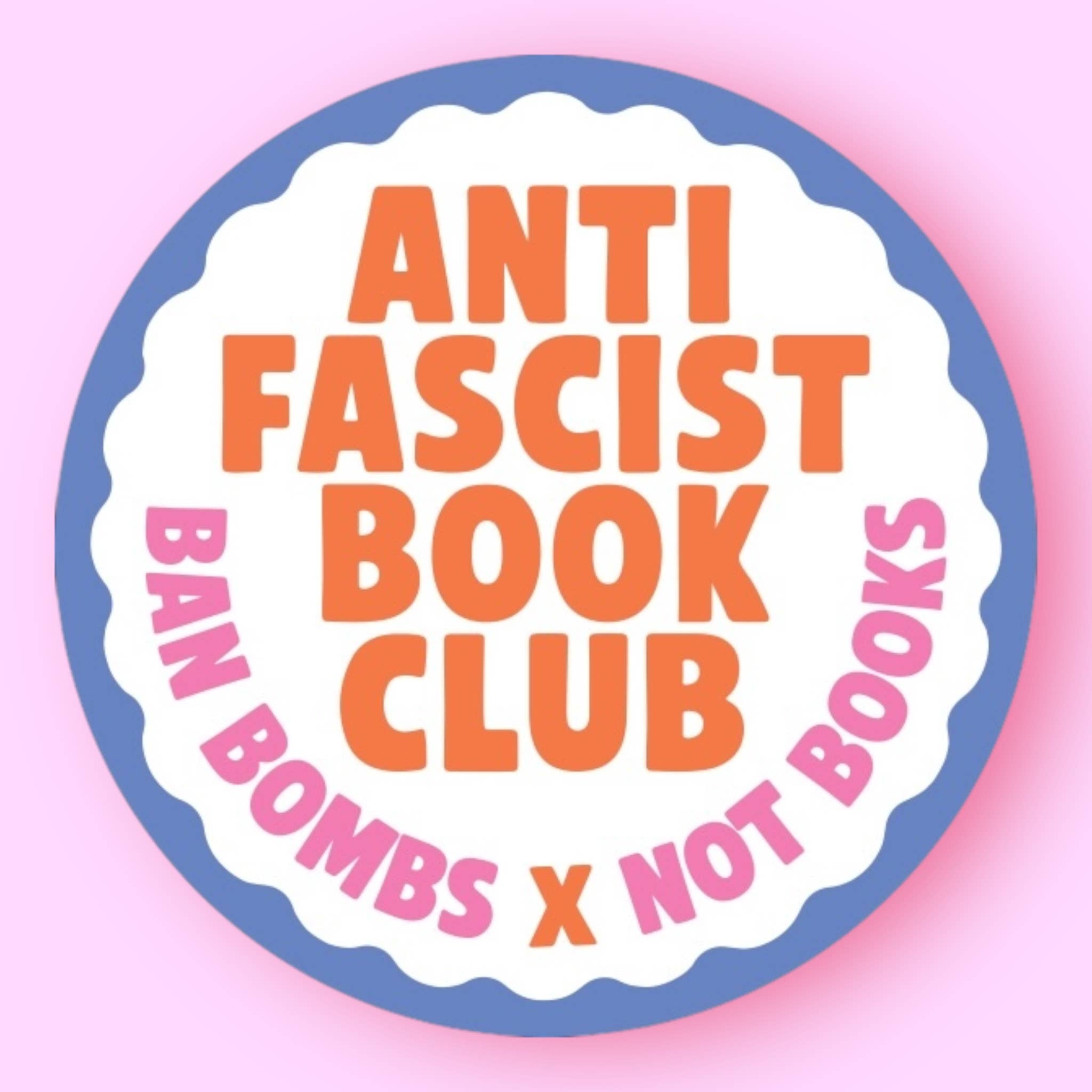 Anti Fascist Book Club Sticker - Spiral Circle