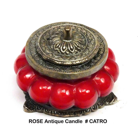 ANTIQUE JAR CANDLE - ROSE - Spiral Circle