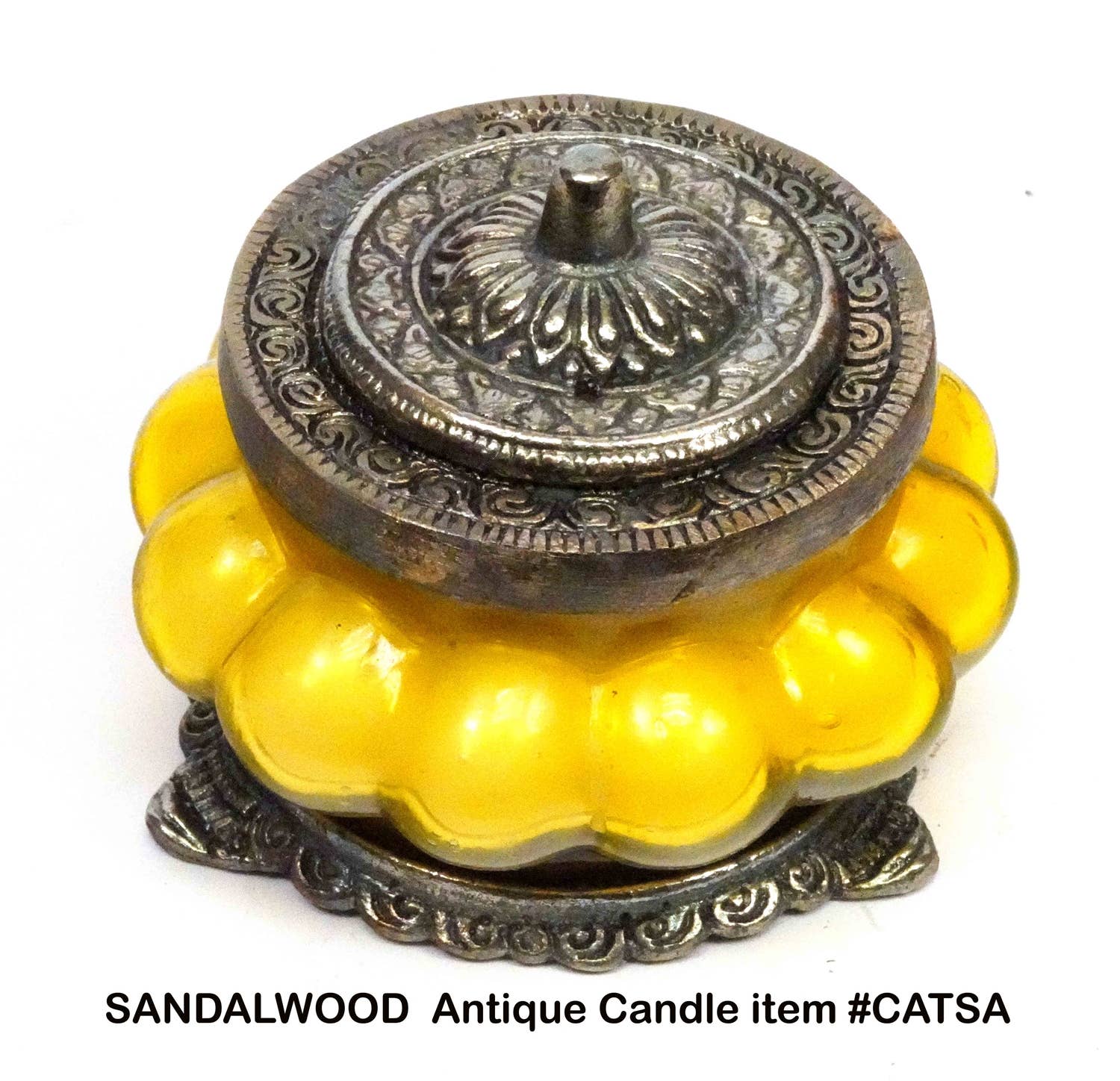 ANTIQUE JAR CANDLE - SANDALWOOD - Spiral Circle