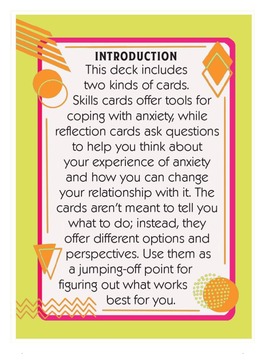 Anxiety Coping Skills Deck - Spiral Circle