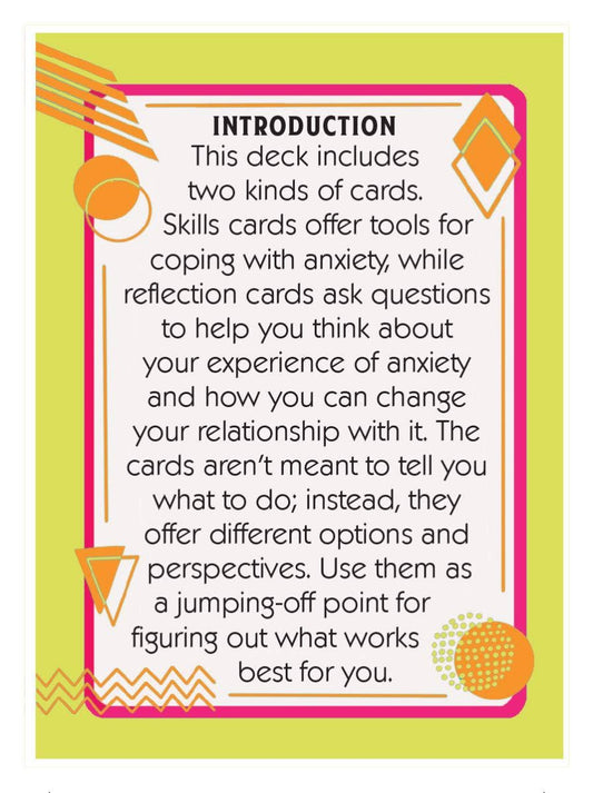 Anxiety Coping Skills Deck - Spiral Circle