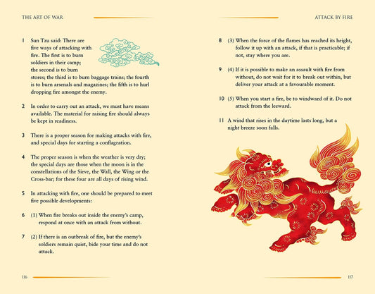 Art Of War Book & Card Deck - Spiral Circle