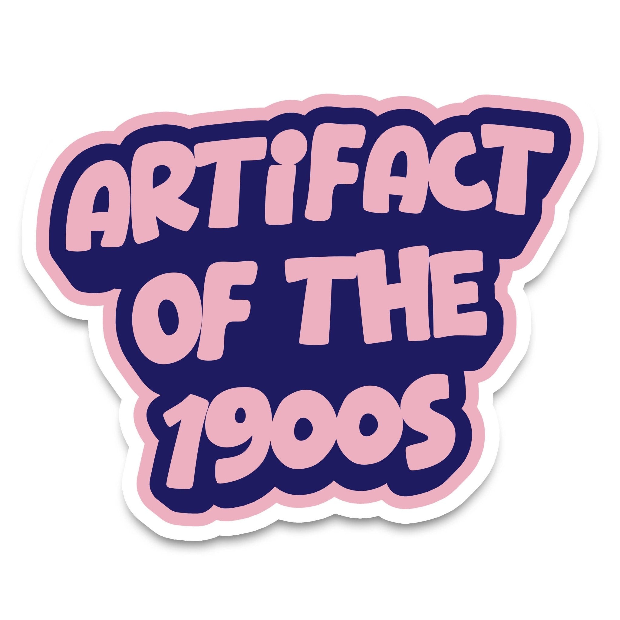 Artifact of the 1900s Vinyl Sticker  - Spiral Circle