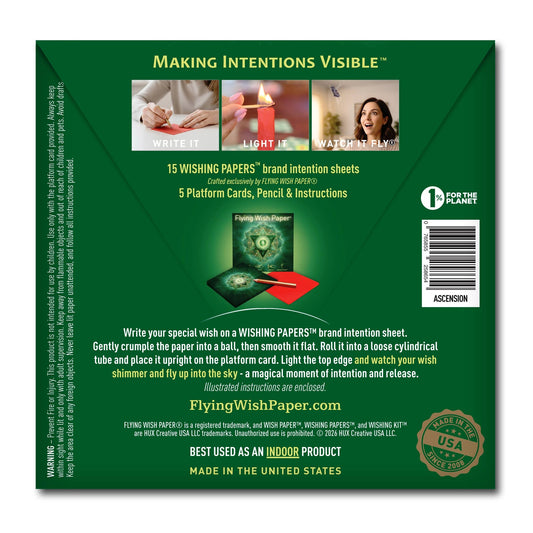 ASCENSION - Wish Paper™ Gift Kit – Chakra & Spiritual Rise - Spiral Circle