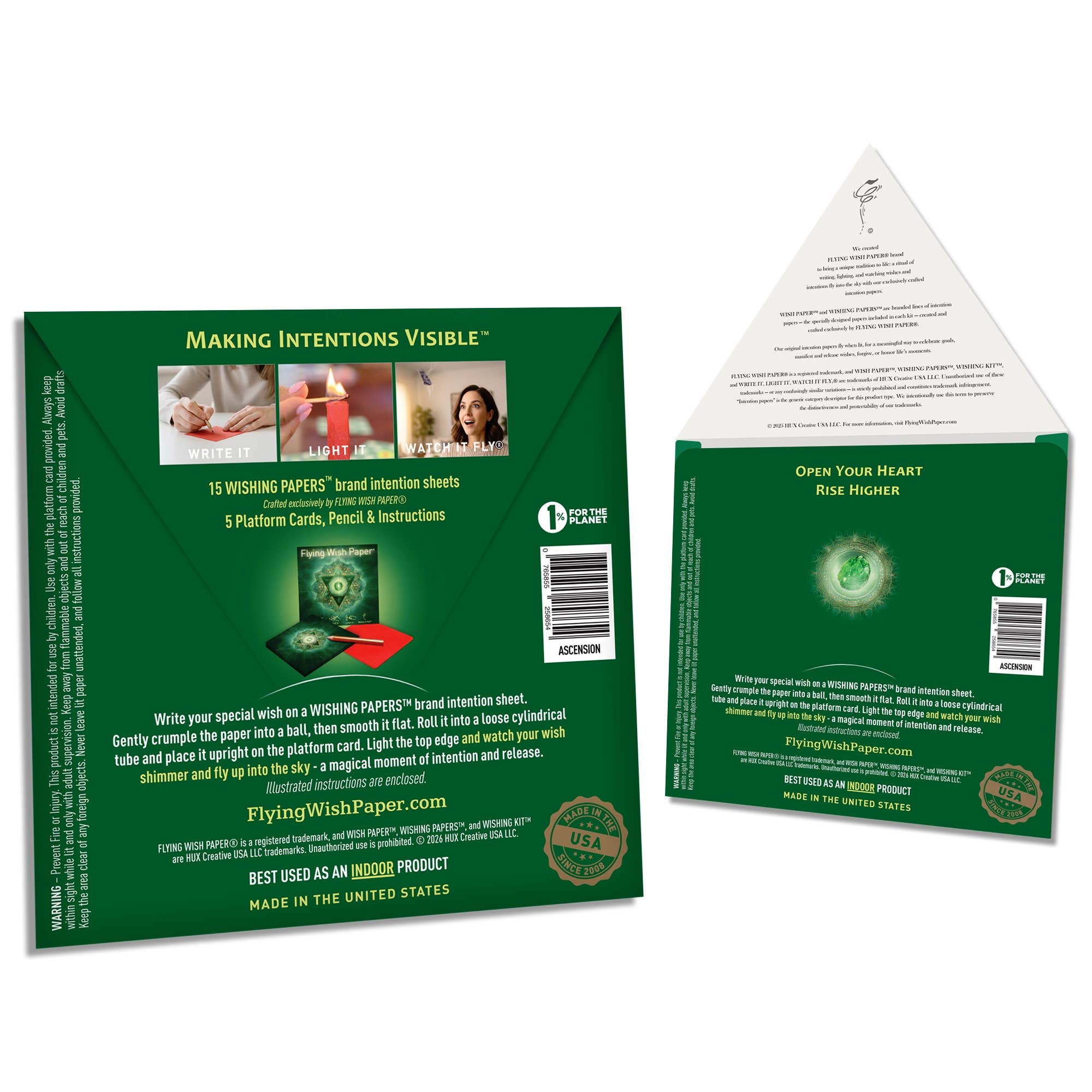 ASCENSION - Wish Paper™ Gift Kit – Chakra & Spiritual Rise - Spiral Circle