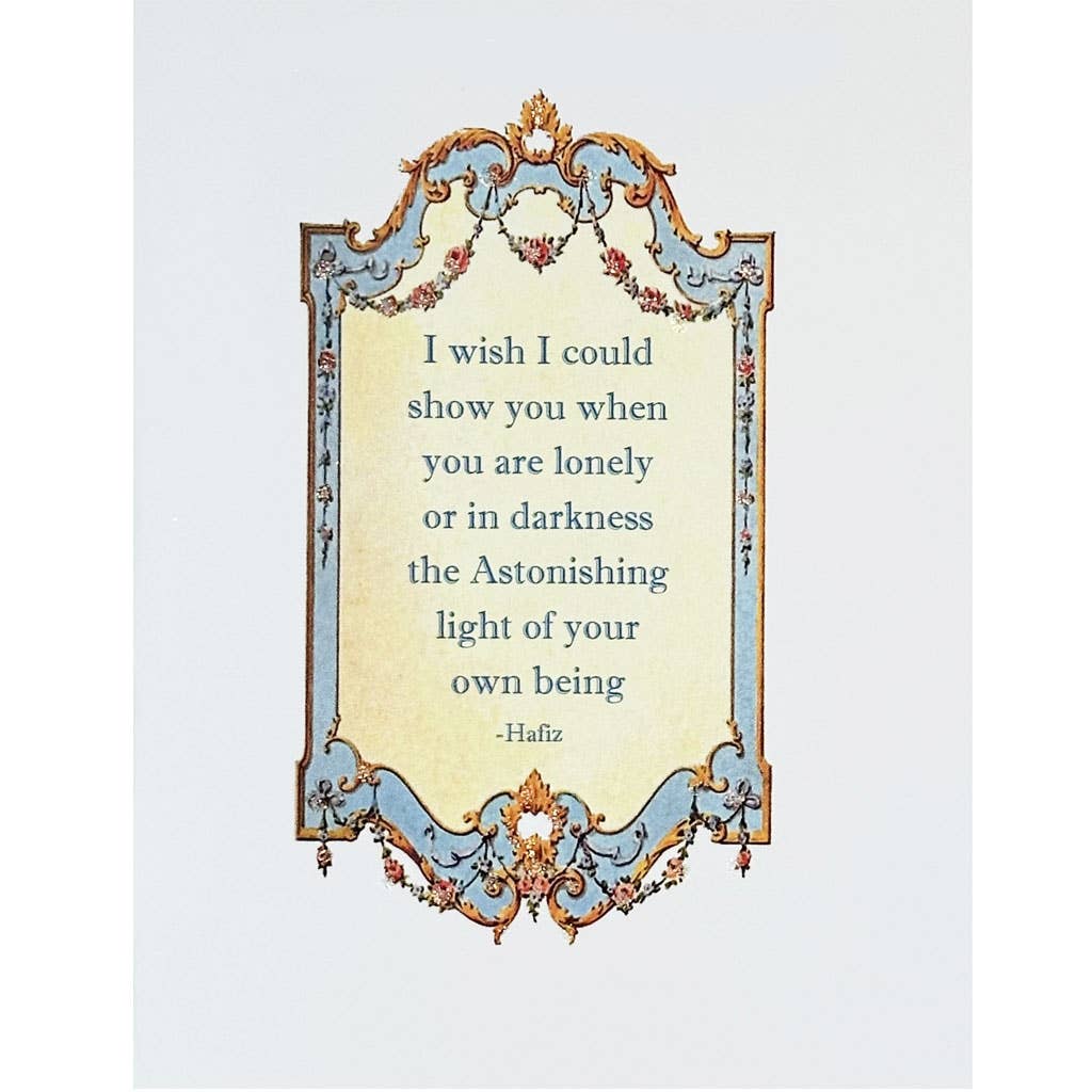 Astonishing Light Hafiz Card - Spiral Circle