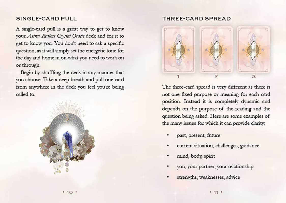 Astral Realms Crystal Oracle by Leah Shoman - Spiral Circle