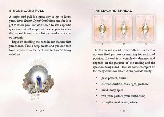 Astral Realms Crystal Oracle by Leah Shoman - Spiral Circle