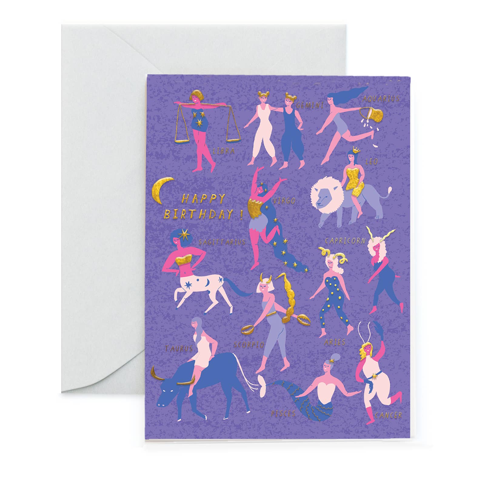 ASTRO FEMMES - Birthday Card - Spiral Circle