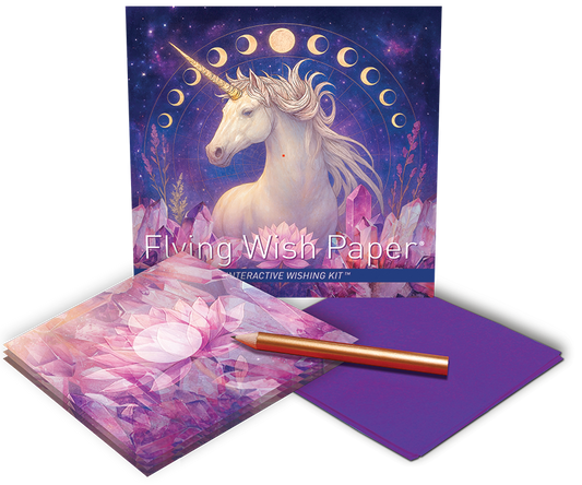 AURORA — Flying Wish Paper® Standard Mini WISHING KIT™ - Spiral Circle