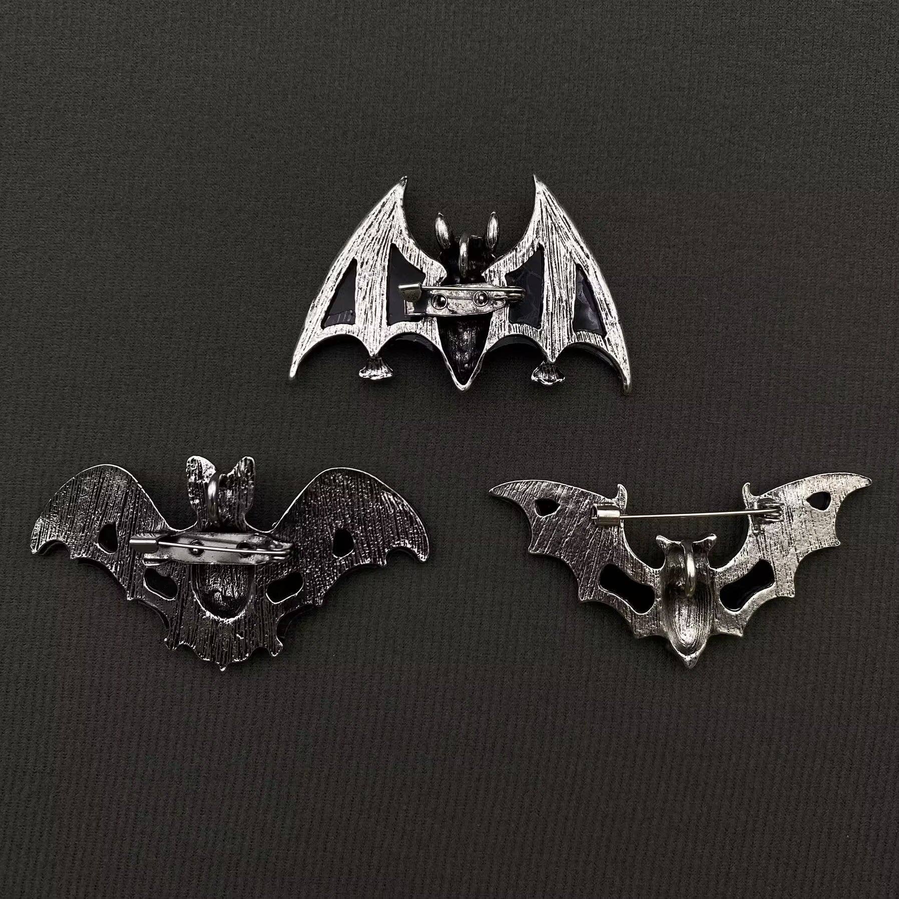 Abalone Shell Bat Brooch