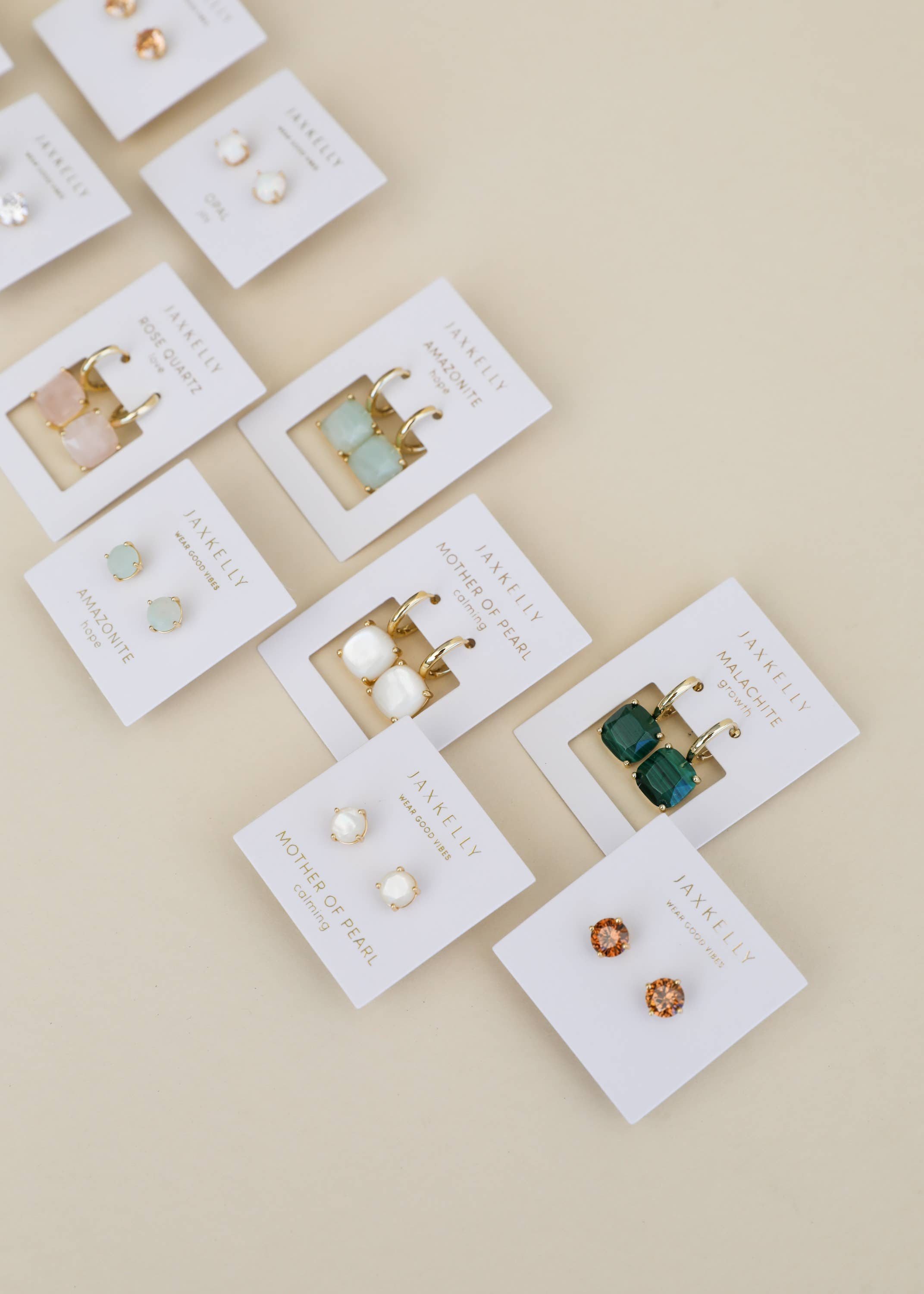 Gemstone Mini Drop Earrings | Amazonite