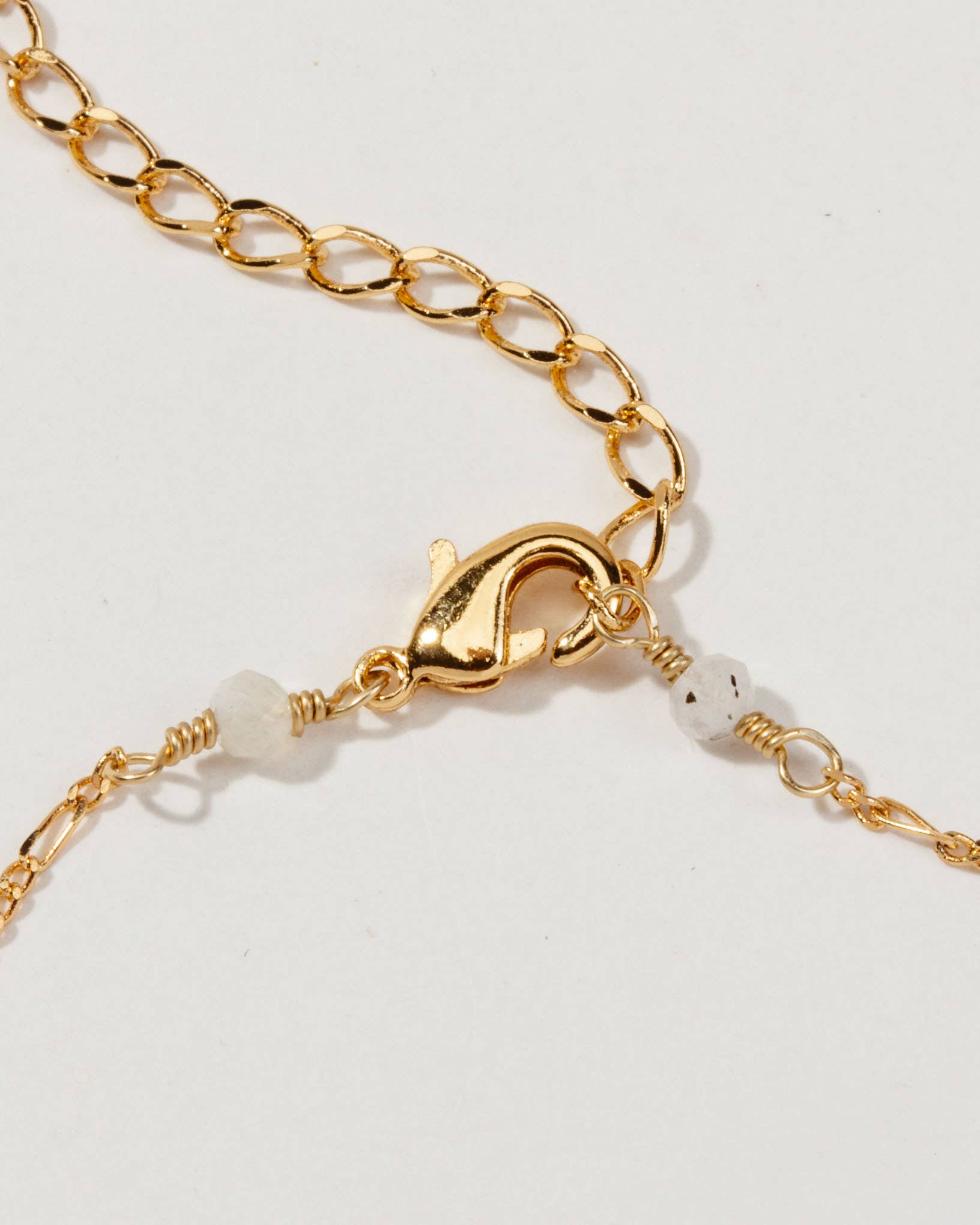 Howlite | Bermuda Triangle Gold Necklace