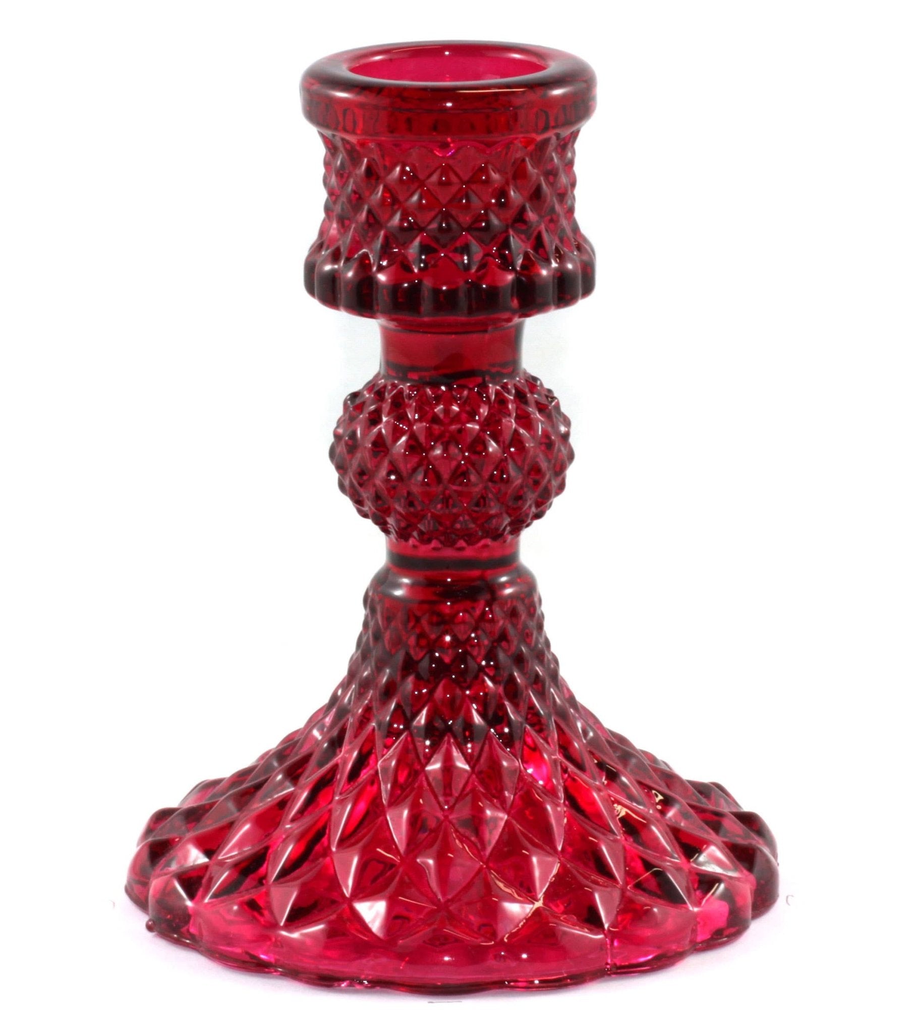 Baby Bella Candle Holder | Red - Spiral Circle