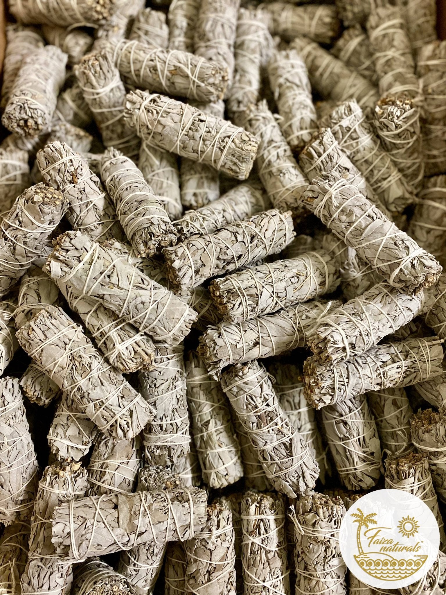 Baby White Sage Bundles 4 inch - Spiral Circle